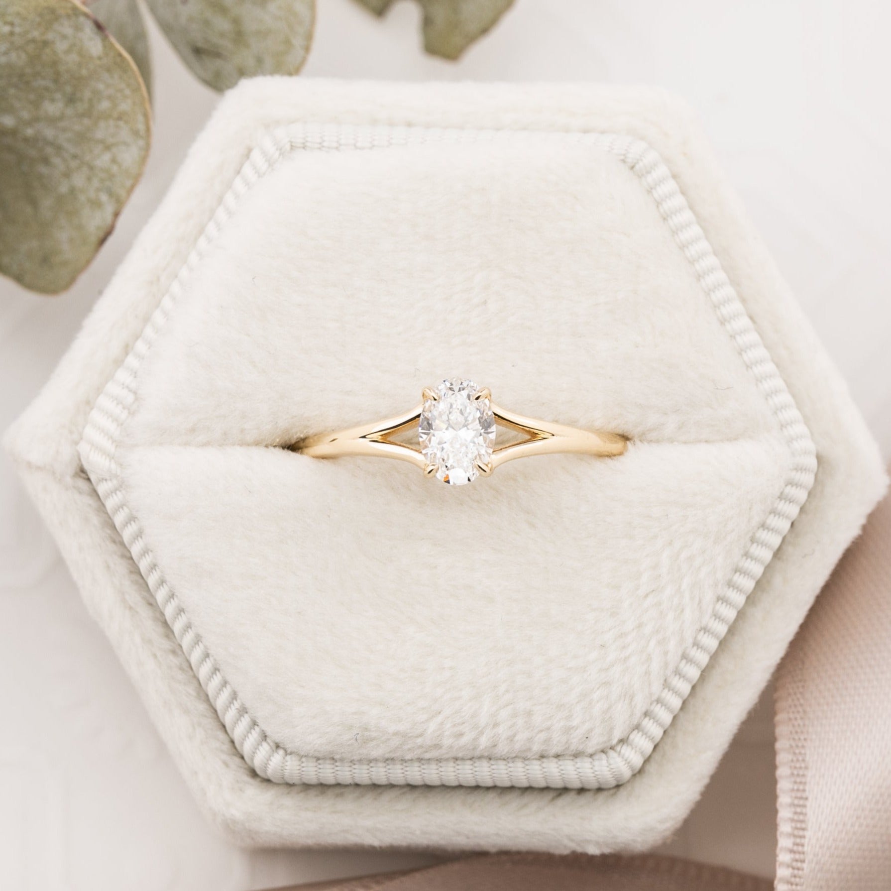 Kylie Oval Diamond Ring