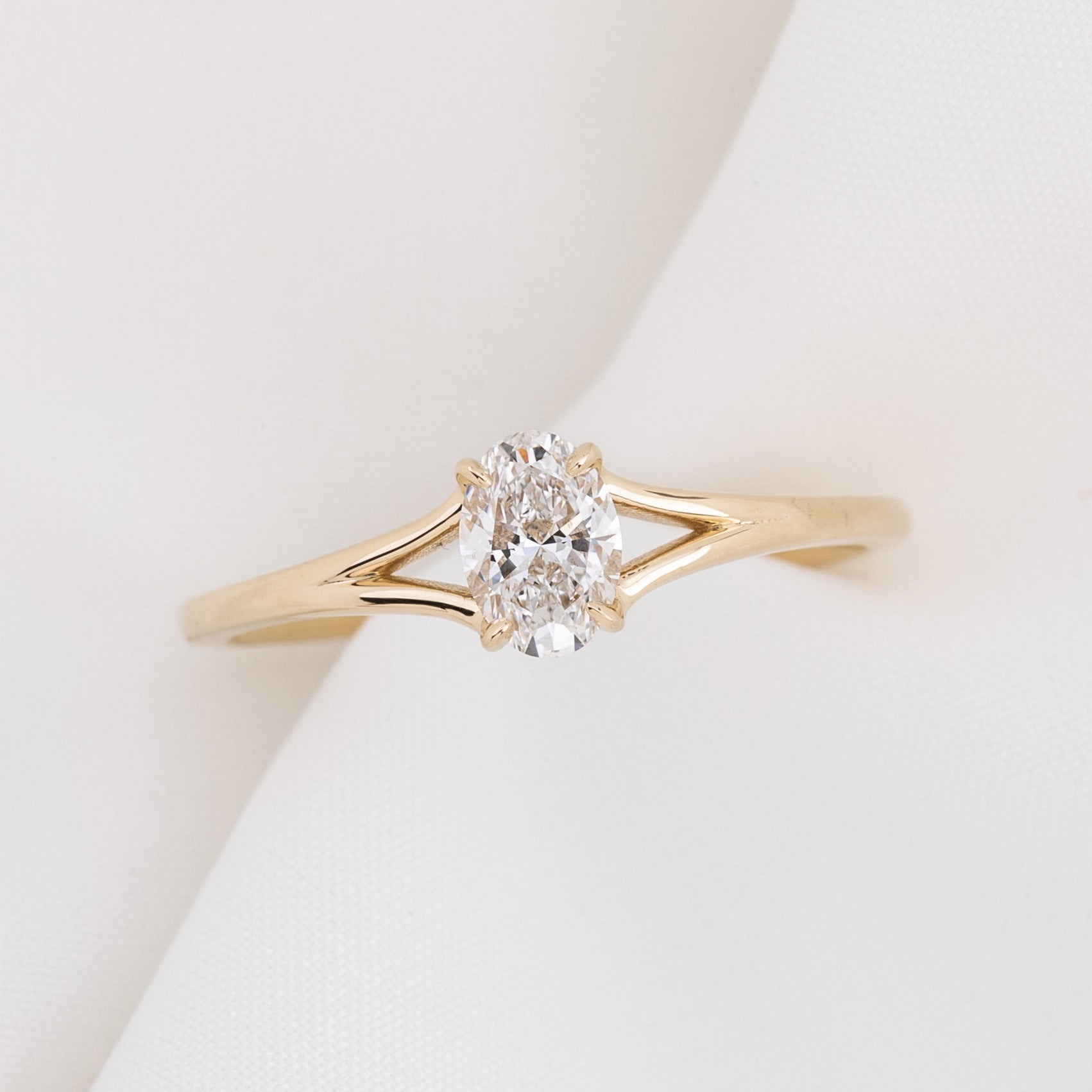 Kylie Oval Diamond Ring