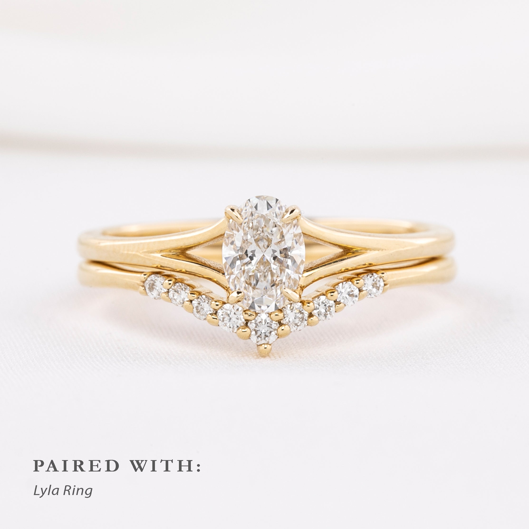 Kylie Oval Rose Cut Diamond Ring