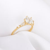 Estel Fleur Petal Ring, 1.30ct Lab Diamond | IGI Certified