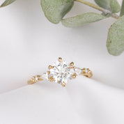 Estel Fleur Petal Ring, 1.30ct Lab Diamond | IGI Certified