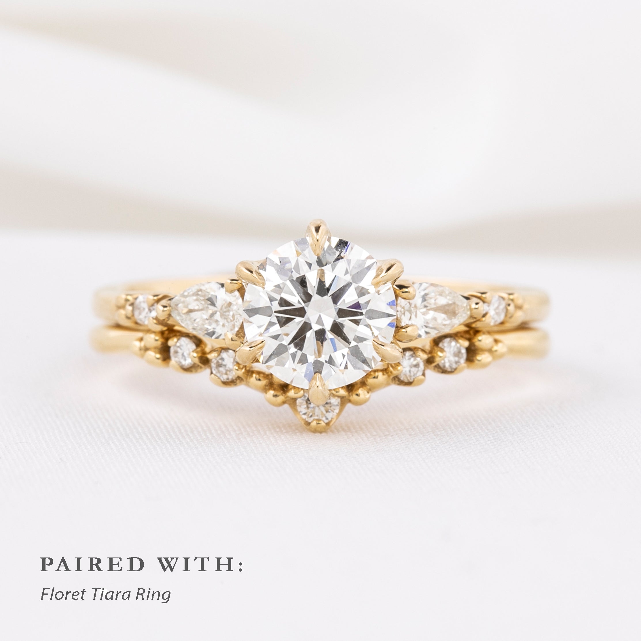 Estel Fleur Petal Ring, 1.00ct Lab Diamond | IGI Certified