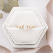 Estel Fleur Ring, 0.40ct Oval Diamond