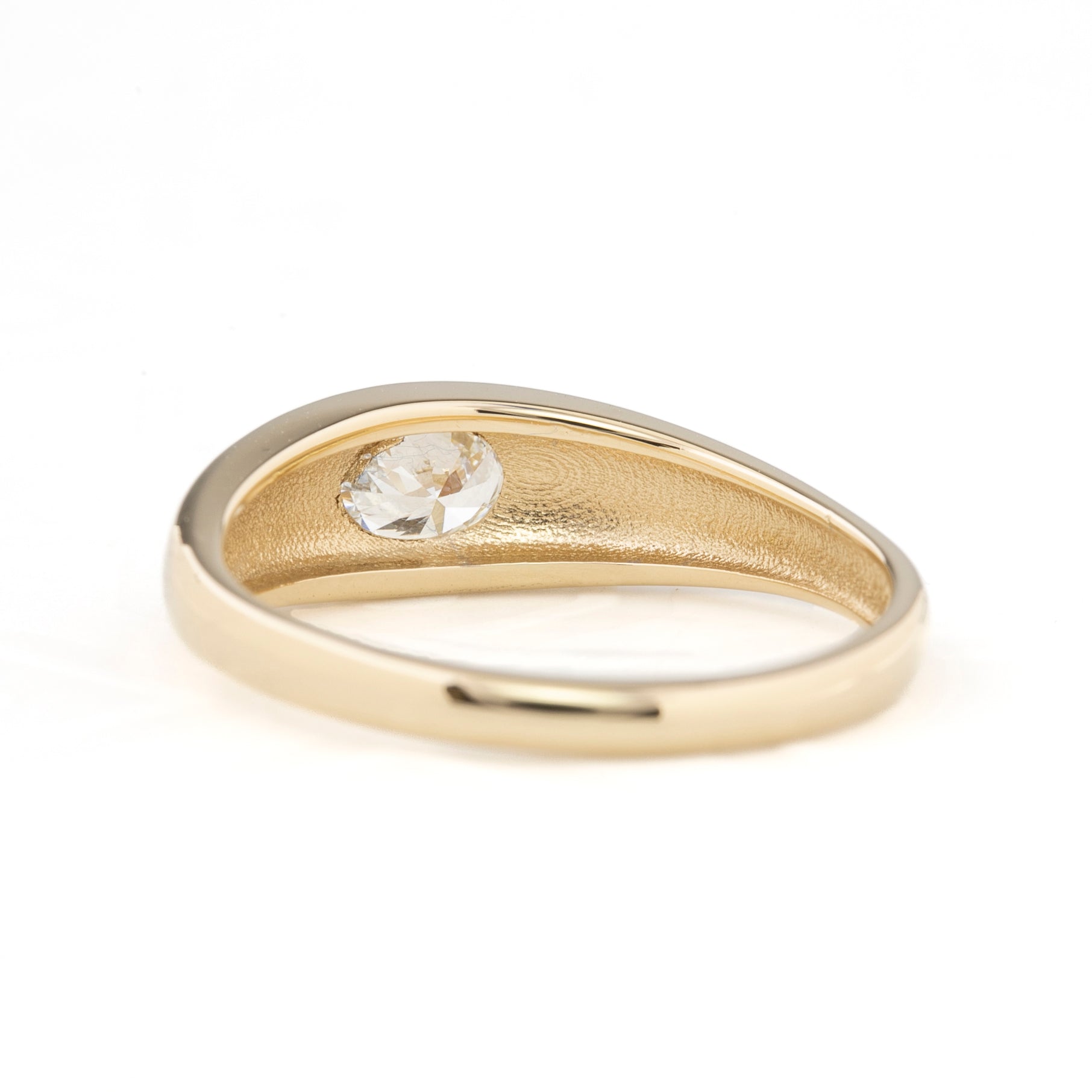 Dome Ring, 0.40ct Oval Brilliant Cut Diamond