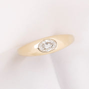 Dome Ring, 0.40ct Oval Brilliant Cut Diamond