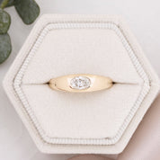 Dome Ring, 0.40ct Oval Brilliant Cut Diamond