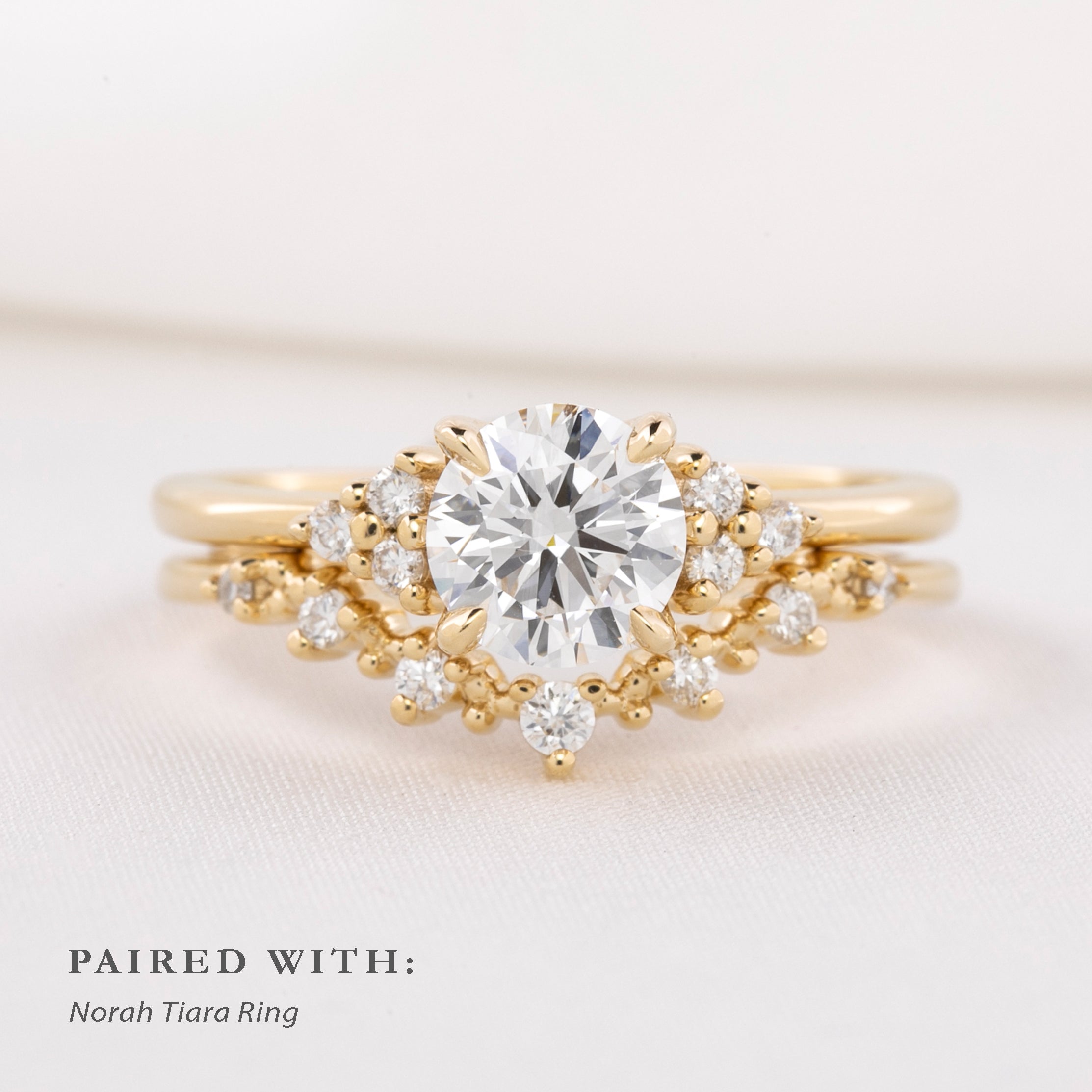 cla-r109rd paired with Norah tiara ring