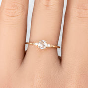 Estel Ring, 0.45ct Rose Cut Diamond