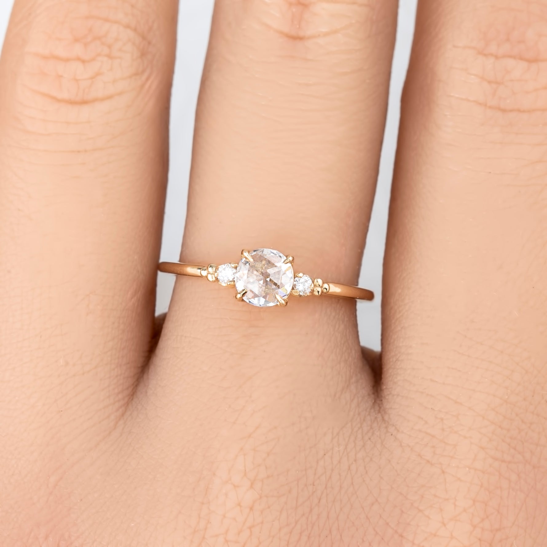 Estel Ring, 0.45ct Rose Cut Diamond