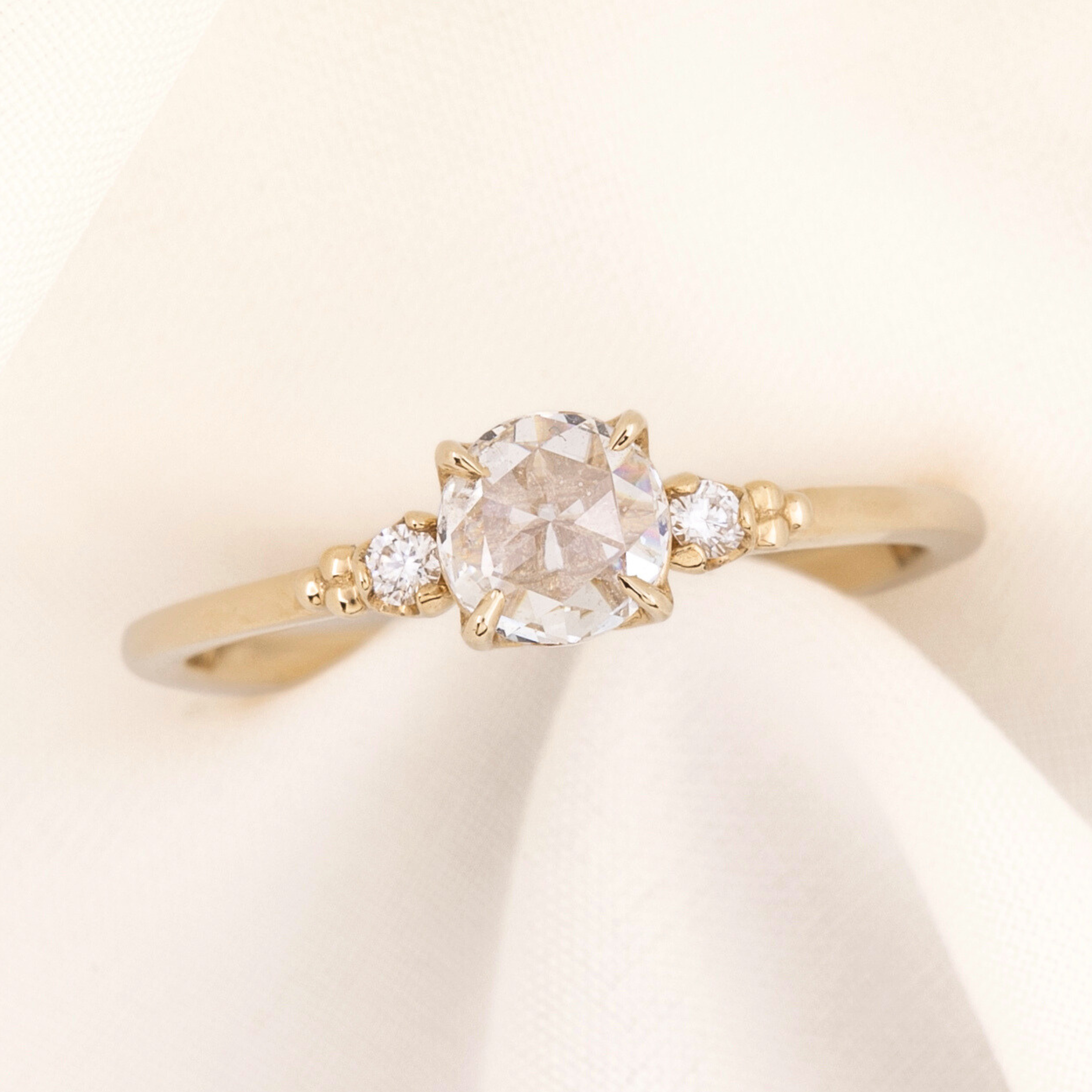Estel Ring, 0.45ct Rose Cut Diamond