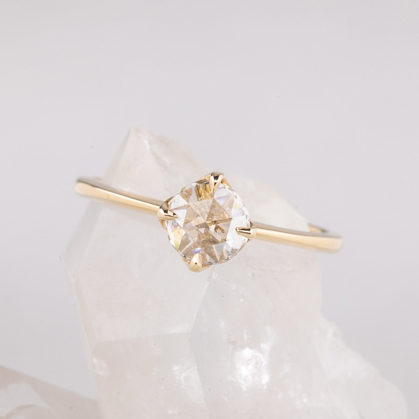 Alice Ring, 0.50ct Round Rose Cut Diamond