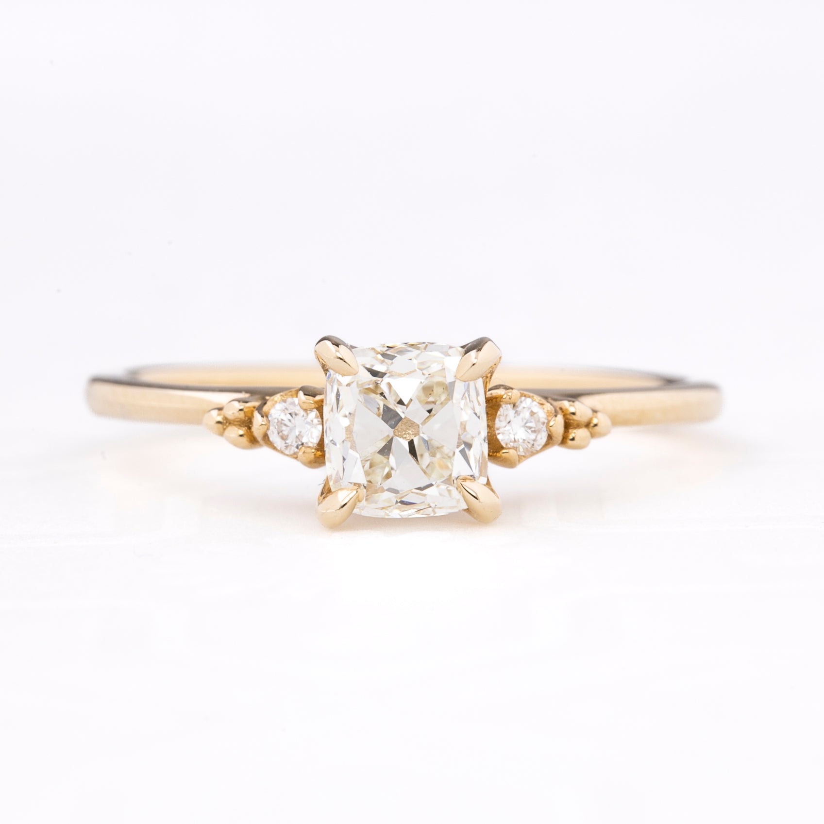 Estel Ring, 0.84st Cushion Diamond | GIA Certified