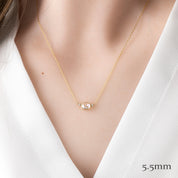 Dahlia Three Stone Necklace Setting