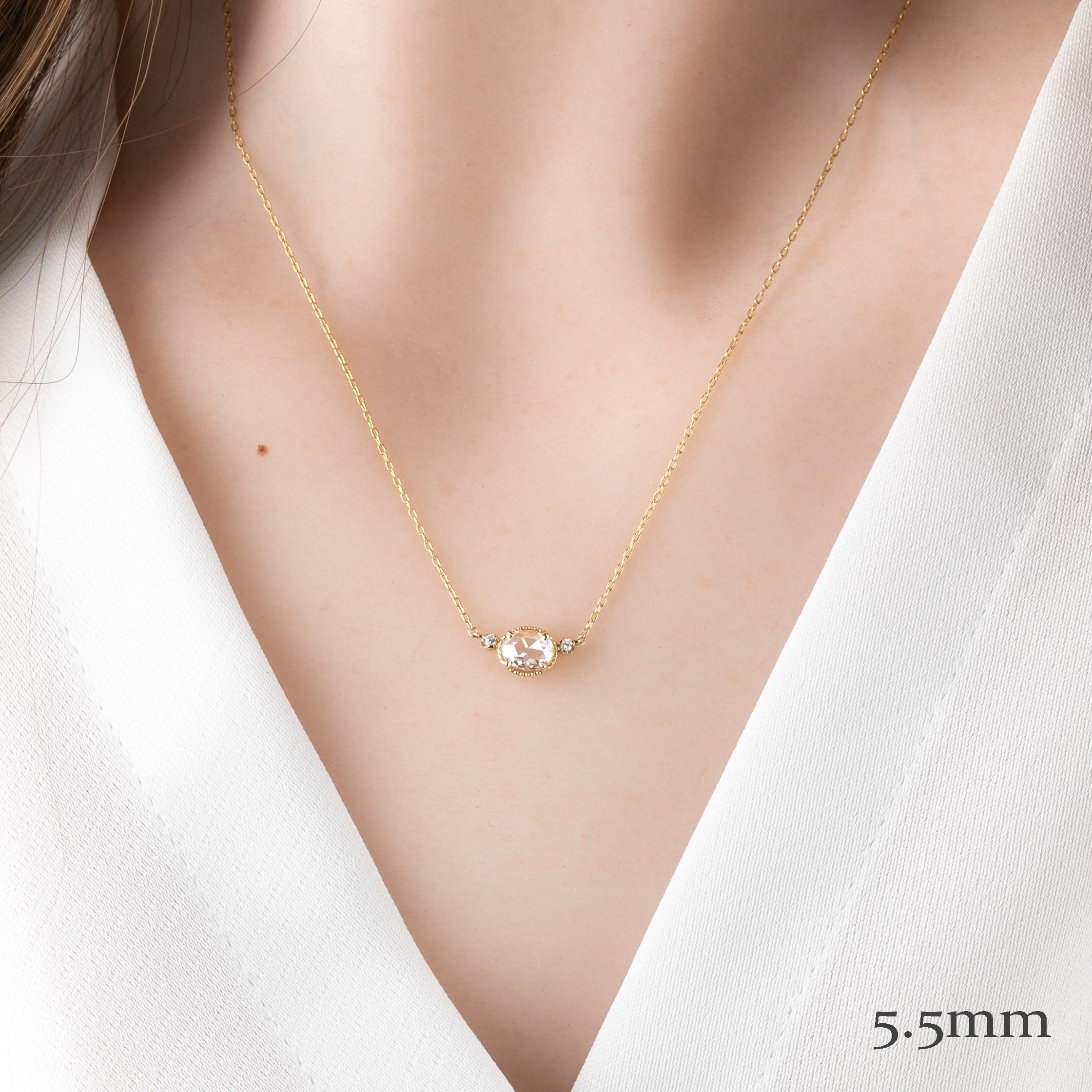Dahlia Three Stone Necklace Setting