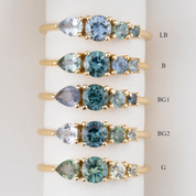 Droplets Sapphire Ring