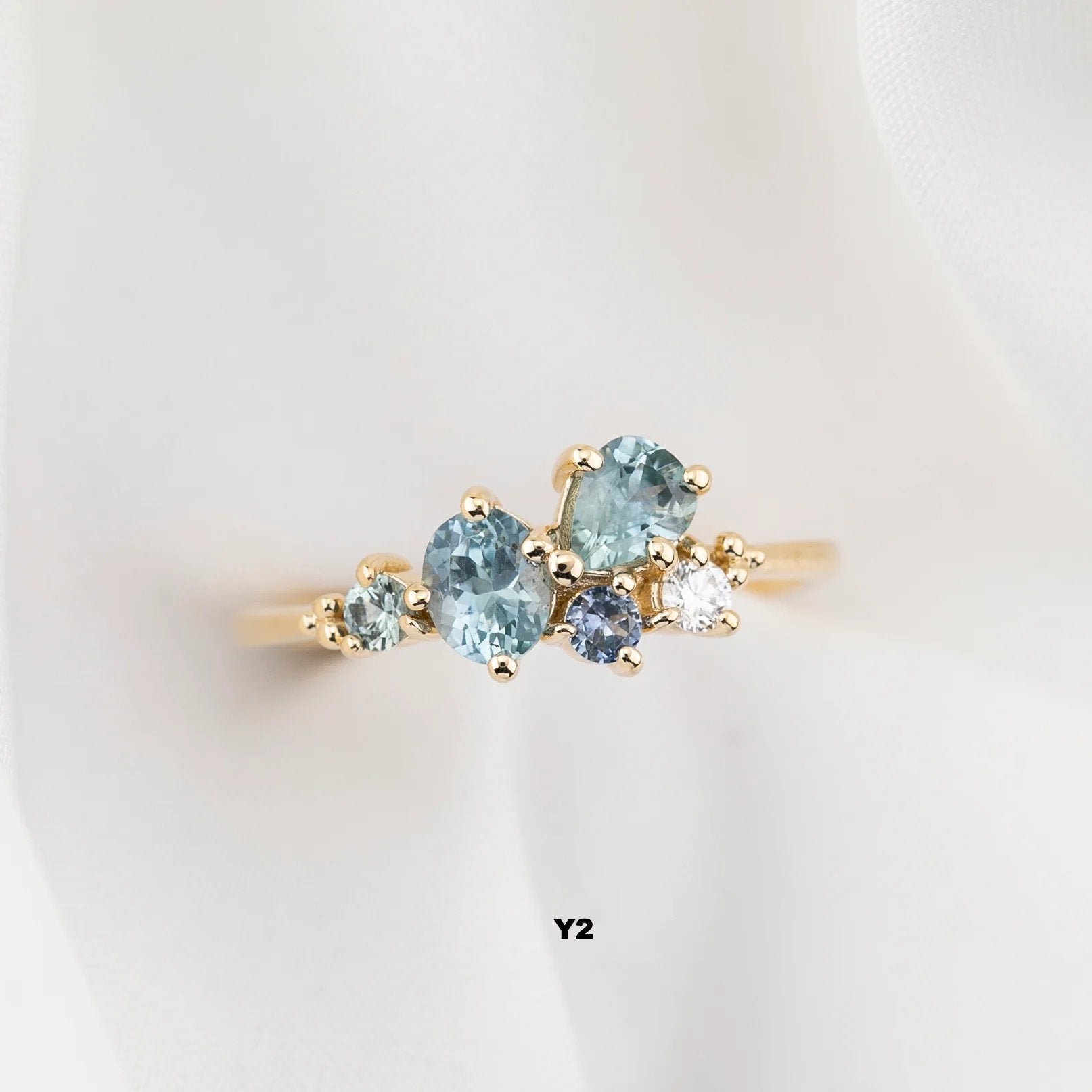 Stardust Cluster Ring, Five Stones