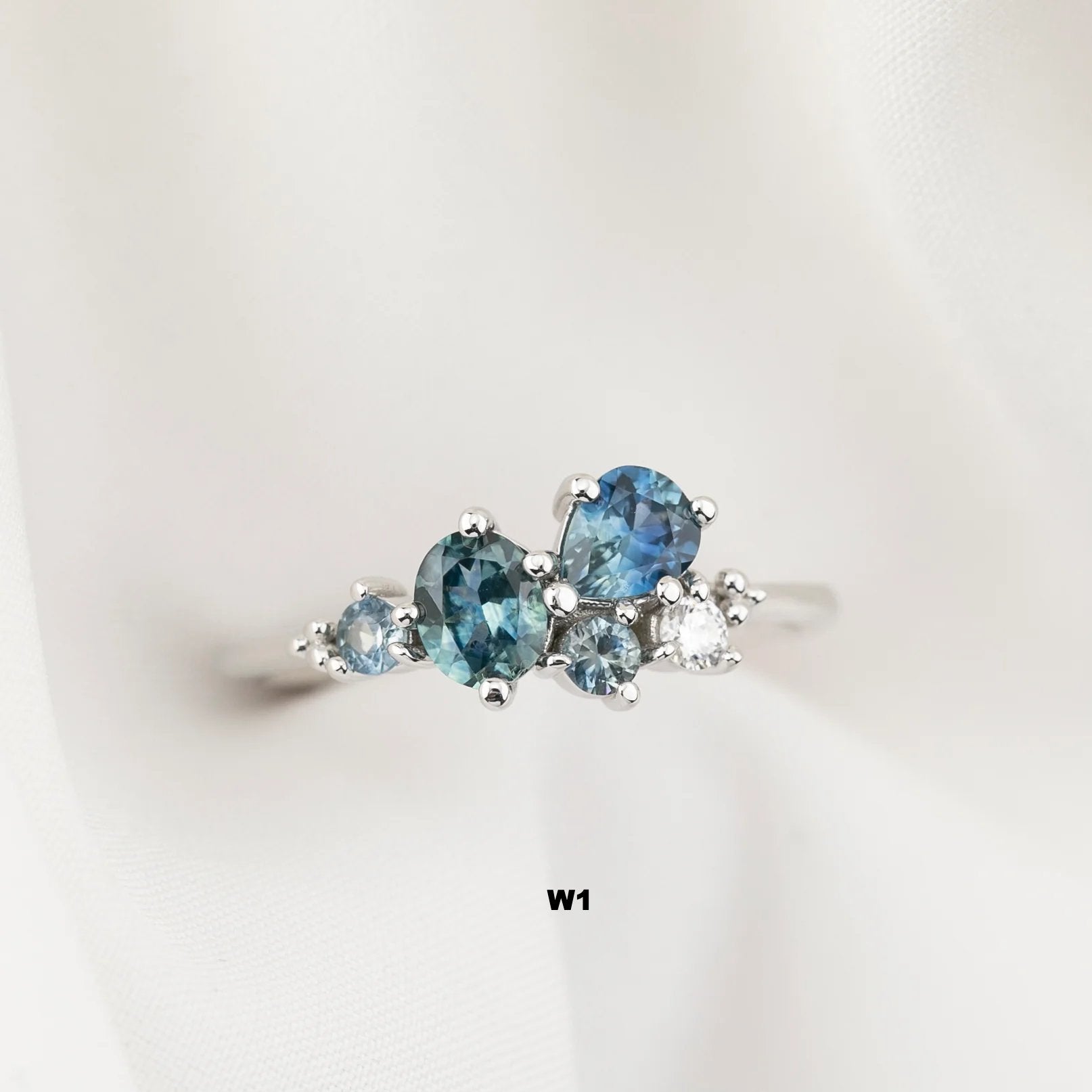Stardust Cluster Ring, Five Stones