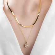 Lila Rose-Cut Diamond Necklace