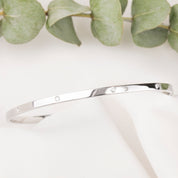 3mm Gold Diamond Bangle Bracelet
