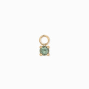Hoop Charm, Round Montana Sapphire