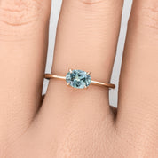 Sara Ring, 1.04ct Montana Sapphire, oval shape gemstone