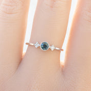 Moon & Star Ring, 0.35ct Queensland Sapphire of your choice