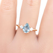 Ayana Ring, 1.53ct Blue Montana Sapphire