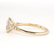 Estel Fleur Ring, 1.62ct Unheated Sapphire, oval shape gemstone