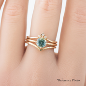 Alice Ring, 0.85ct Montana Sapphire