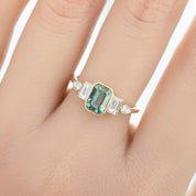 Edith Ring, 1.43/1.39ct Madagascar Sapphire