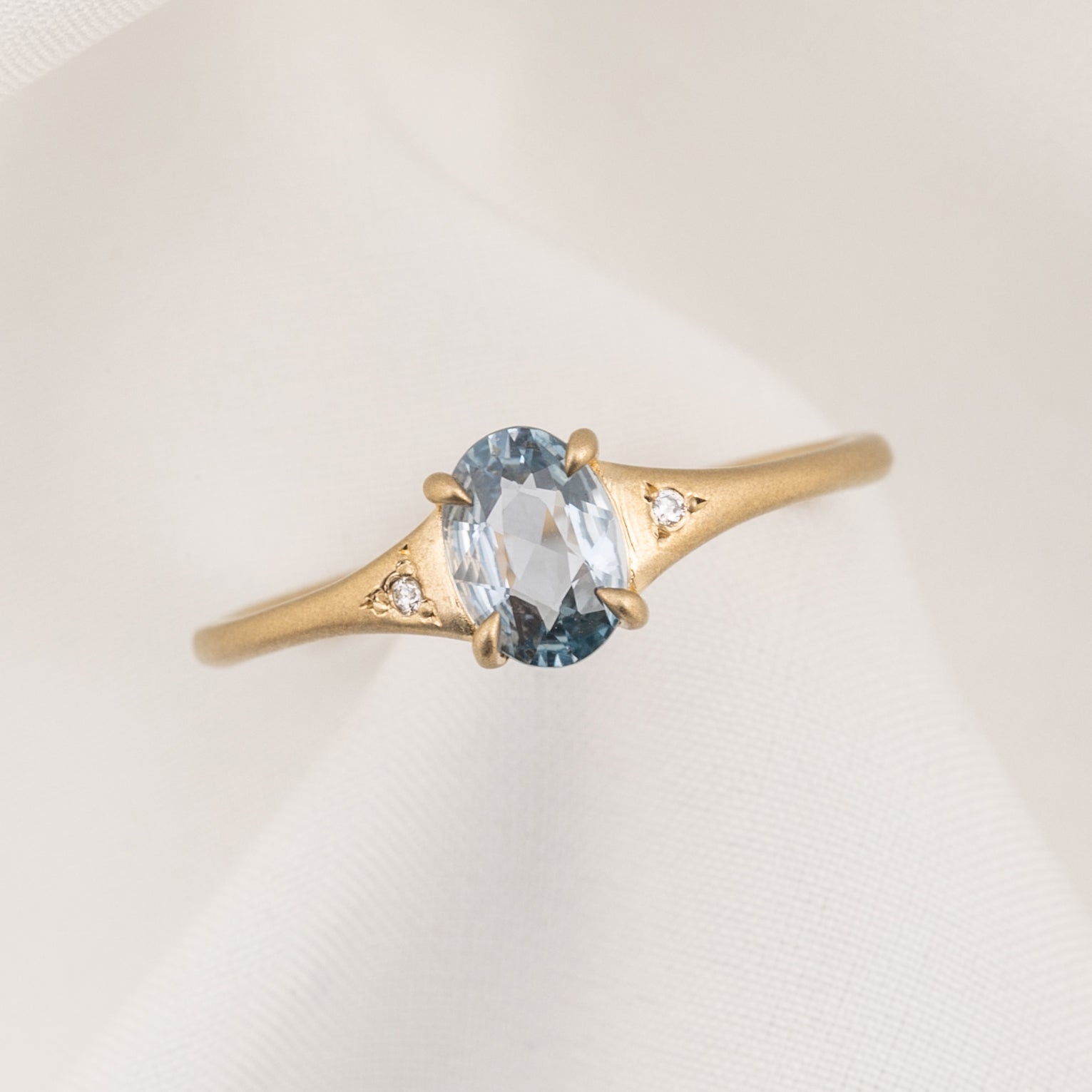 Piper Ring, 0.60ct Madagascar Sapphire, oval shape gemstone