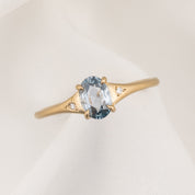 Piper Ring, 0.60ct Madagascar Sapphire, oval shape gemstone