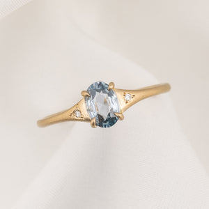 Piper Ring, 0.60ct Madagascar Sapphire, oval shape gemstone