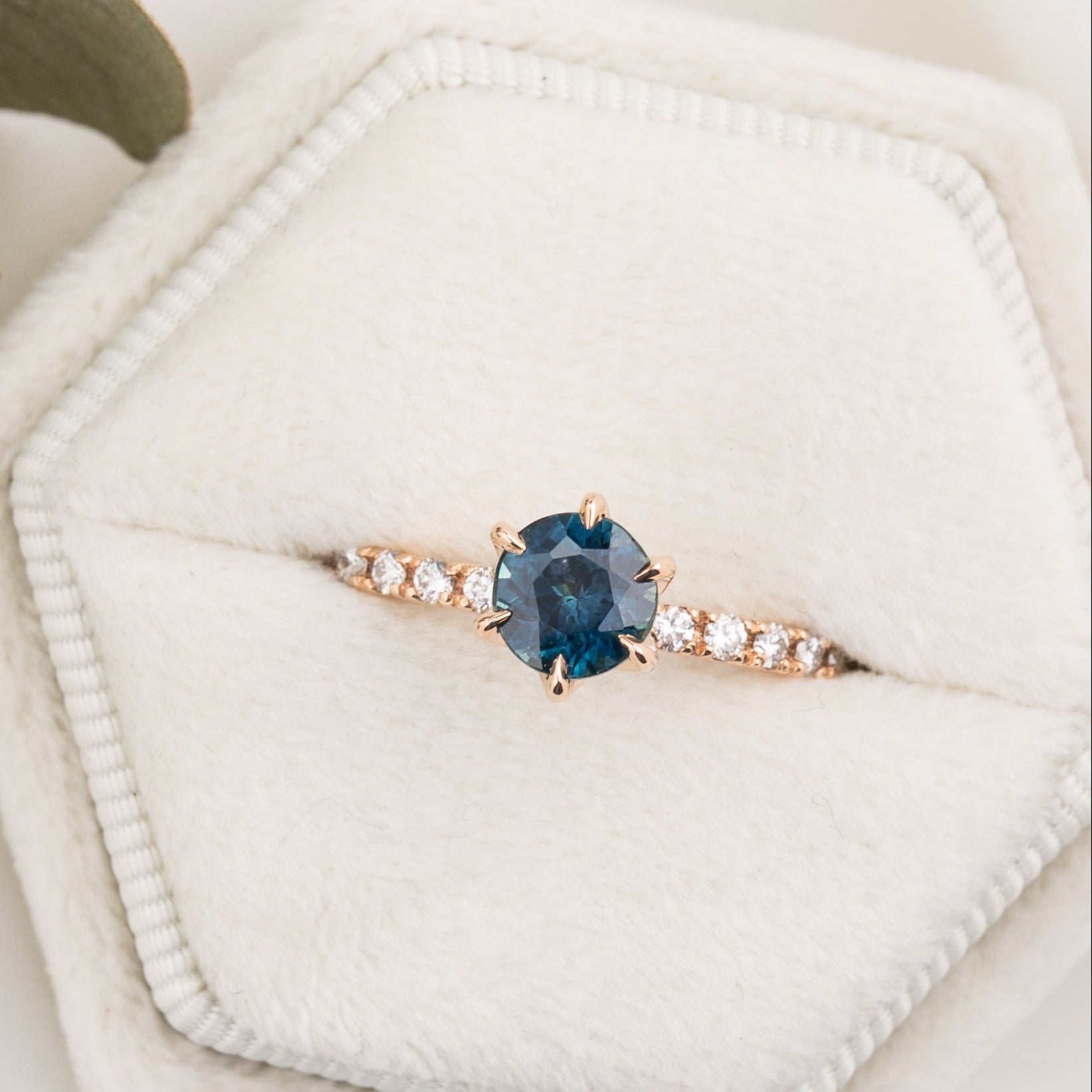 Maria Luxe Ring, 1.01ct Montana Sapphire