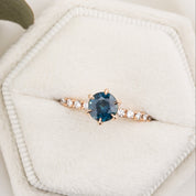 Maria Luxe Ring, 1.01ct Montana Sapphire