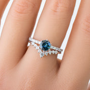 Maria Luxe Ring, 0.98ct Montana Sapphire