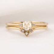 Sofia Round Rose Cut Diamond Ring