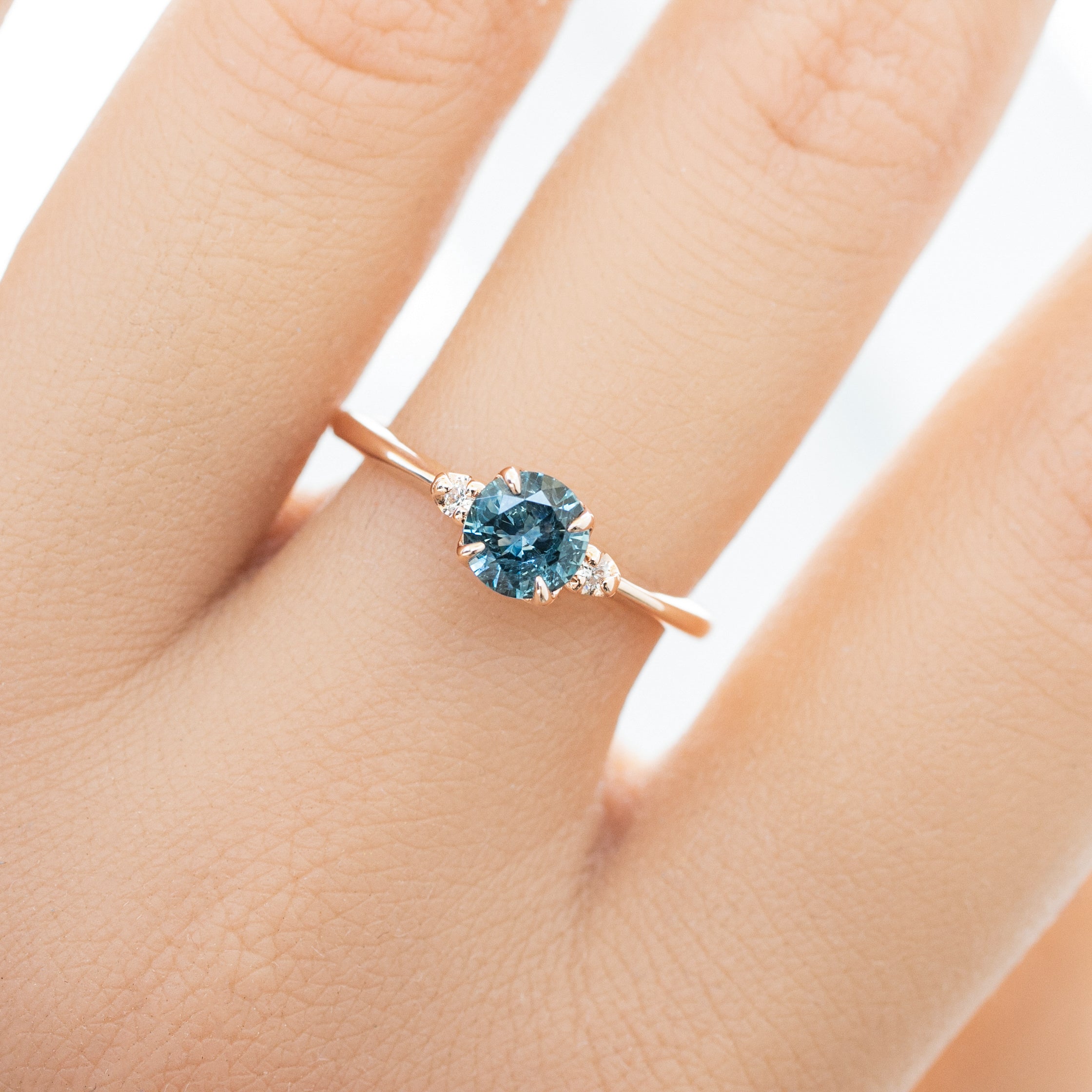 Sofia Ring, 0.66ct Montana Sapphire