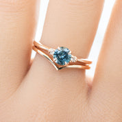 Sofia Ring, 0.66ct Montana Sapphire