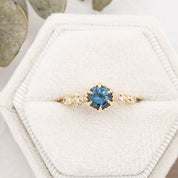 Stella Ring Montana Sapphire, 14K Yellow Gold