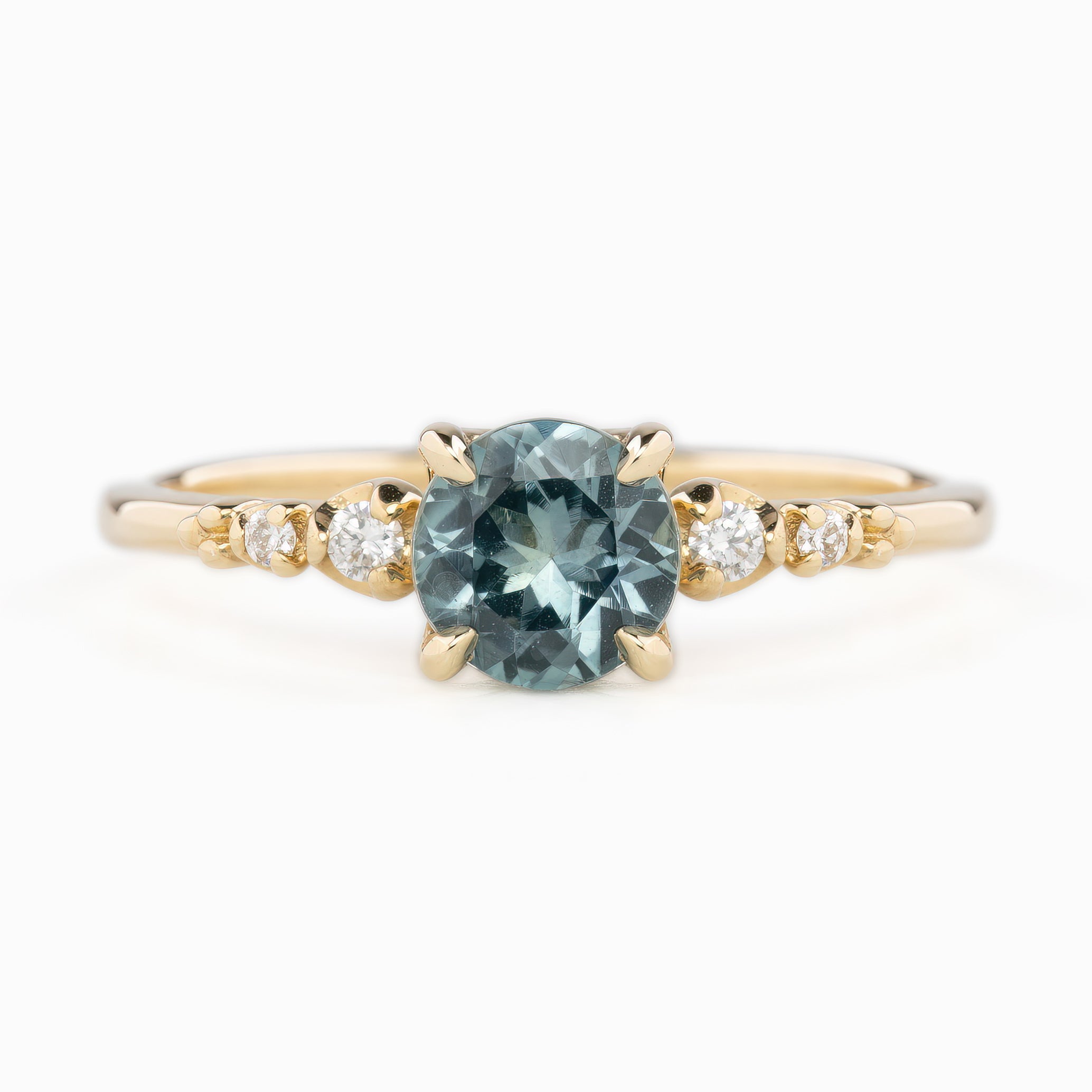 Estel Fleur Ring, 1.09ct Montana Sapphire