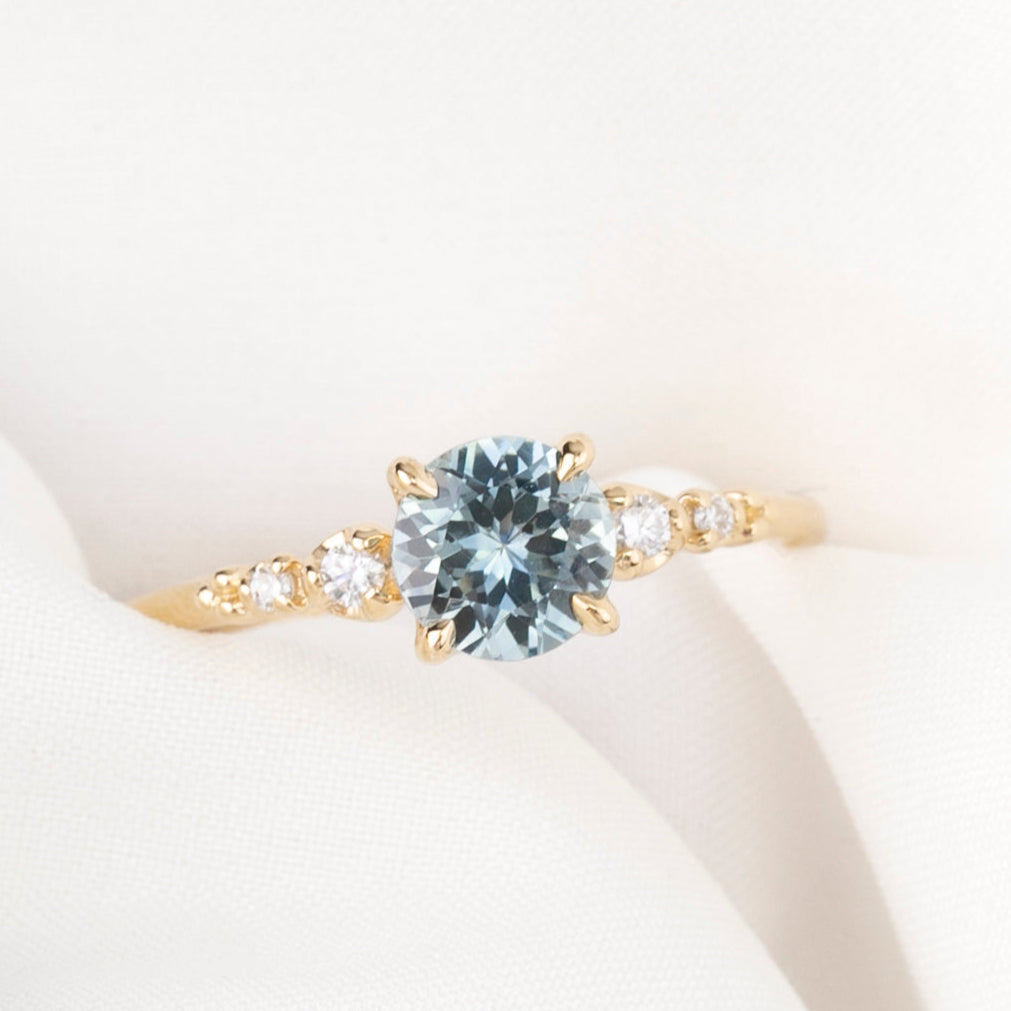 Estel Fleur Ring, 1.08ct Montana Sapphire