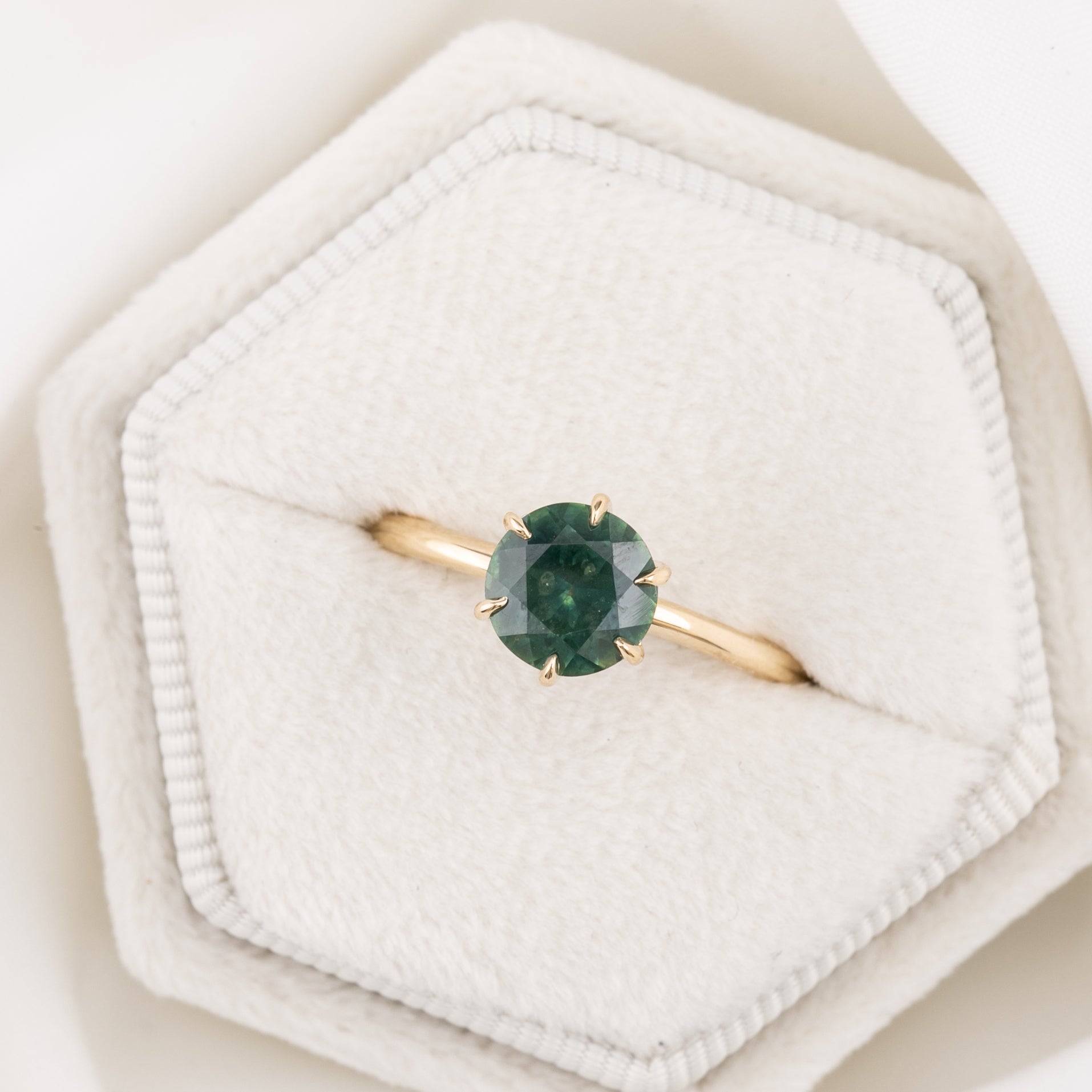 Floryn Ring, 2.16ct Green Australian Sapphire