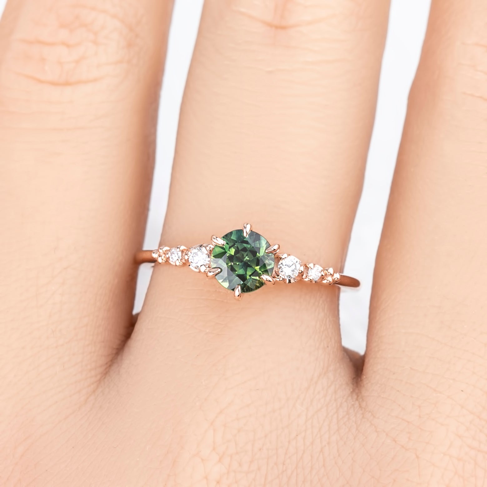 Estel Fleur Ring, 0.82ct Queensland Sapphire