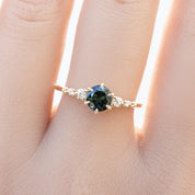Estel Fleur Ring, 0.76ct Australia Sapphire