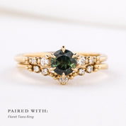Estel Fleur Ring, 0.76ct Australia Sapphire