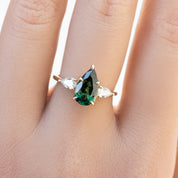 Claire Ring 2.02ct Green Sapphire, 14k Yellow Gold (One of a kind)
