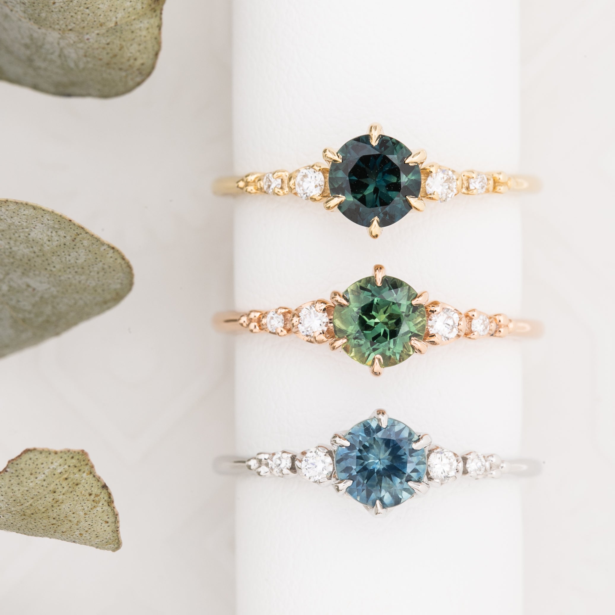 Estel Fleur Ring, 0.82ct Queensland Sapphire