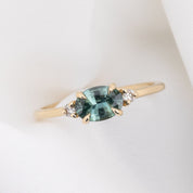 Emilie Ring, 0.83ct Madagascar Sapphire, oval shape gemstone