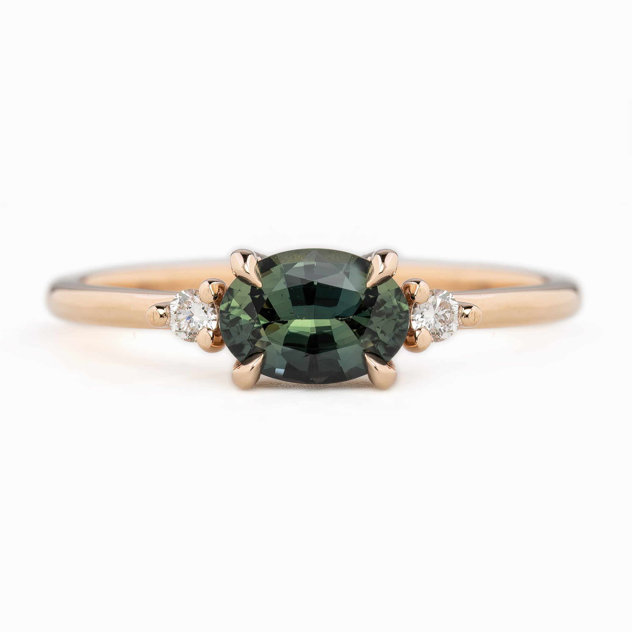 Emilie Ring, 0.88ct Madagascar Sapphire, oval shape gemstone
